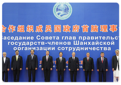 Prime Minister Vladimir Putin at the Shanghai Cooperation Organisation’s Heads of Government Council meeting