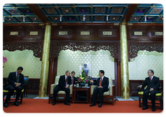 В.В.Путин встретился с Председателем КНР Ху Цзиньтао