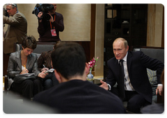 По завершении официального визита в Китай В.В.Путин ответил на вопросы журналистов