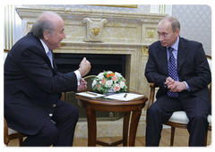 В.В.Путин встретился с президентом ФИФА Й.Блаттером