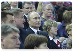 В.В.Путин посетил в Калининграде спортивный комплекс «Янтарный»
