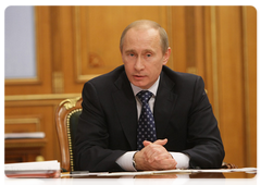 Prime Minister Vladimir Putin held a meeting to discuss issues brought up by Russian writers