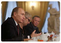 В.В.Путин встретился с ведущими российскими писателями