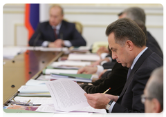 Ministry of Sport, Tourism and Youth Policy at a meeting of the Presidium of the Government of the Russian Federation