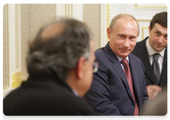 Prime Minister Vladimir Putin at a meeting with top executives from Kamaz and Fiat Group