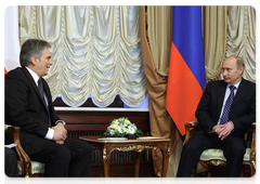 В.В.Путин встретился с Федеральным канцлером Австрийской Республики В.Файманом