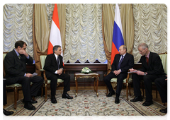 Prime Minister Vladimir Putin and Austrian Chancellor Werner Faymann