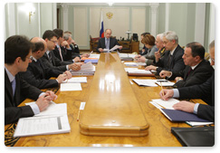 Председатель Правительства Российской Федерации В.В.Путин провел совещание по вопросам жилищно-коммунального хозяйства