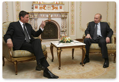 В.В.Путин встретился с председателем Правительства Республики Словении Б.Пахором