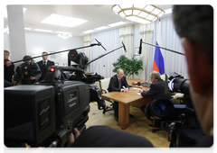 Председатель Правительства Российской Федерации В.В.Путин встретился с Президентом Республики Татарстан М.Шаймиевым