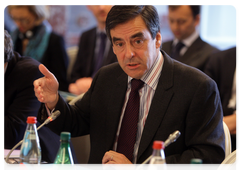 French Prime Minister Francois Fillon at the 14th meeting of the Russian-French Commission on Bilateral Cooperation held at the level of prime ministers