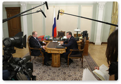 Председатель Правительства Российской Федерации В.В.Путин встретился с Первым заместителем Председателя Правительства В.А.Зубковым