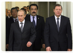 Prime Minister Vladimir Putin attending a meeting of the Supreme Body of the Customs Union comprising the Russian Federation, the Republic of Belarus and the Republic of Kazakhstan at the level of Heads of Government