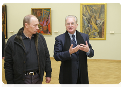 Prime Minister Vladimir Putin visiting the State Hermitage Museum in St.Petersburg