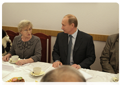 Председатель Правительства Российской Федерации В.В.Путин встретился с руководством и ведущими артистами ГАБДТ им.Г.А.Товстоногова