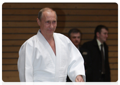 В.В.Путин провел тренировку по дзюдо в Школе высшего спортивного мастерства в Санкт-Петербурге