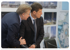 Deputy Prime Minister Dmitry Kozak during the meeting on the construction of Olympic facilities and the development of Sochi as a mountain health resort
