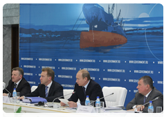 Prime Minister Vladimir Putin during a meeting on the development of the shipbuilding industry in Russia’s Far East and a socio-economic development strategy for the Far East and the Baikal Region