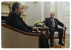 Prime Minister Vladimir Putin meeting with Avigdor Lieberman, Israel’s Deputy Prime Minister and Foreign Minister