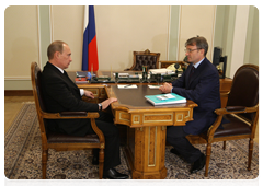 Prime Minister Vladimir Putin held a working meeting with Sberbank CEO German Gref
