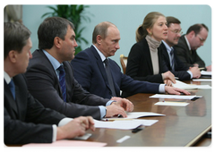 Председатель Правительства Российской Федерации В.В.Путин провел встречу с председателем Европейской народной партии Вильфредом Мартенсом