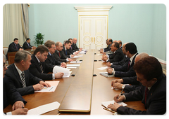 Prime Minister Vladimir Putin meeting with President of Yemen Ali Abdullah Saleh