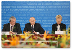Председатель Правительства Российской Федерации В.В.Путин выступил на Конференции министров социального блока государств-членов Совета Европы