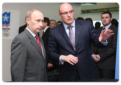 В.В.Путин посетил Единый информационный центр «Сочи-2014», расположенный на Зубовском бульваре в Москве
