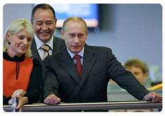 Vladimir Putin visiting RIA Novosti news agency