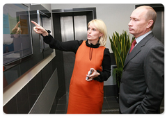 Vladimir Putin visiting RIA Novosti news agency