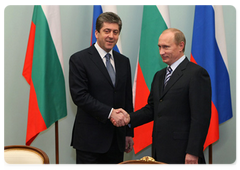Председатель Правительства Российской Федерации В.В.Путин встретился с Президентом Болгарии Г.С.Пырвановым