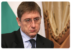 Hungarian Prime Minister Ferenc Gyurcsany at the second round of Russian-Hungarian intergovernmental consultations