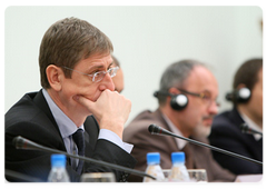 Hungarian Prime Minister Ferenc Gyurcsany at the plenary meeting of intergovernmental Russian-Hungarian consultations