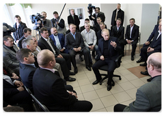 В ходе посещения шахты «Полосухинская» в Новокузнецке В.В.Путин побеседовал с шахтерами