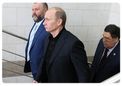 Председатель Правительства Российской Федерации В.В.Путин, находящийся с рабочей поездкой в Сибирском федеральном округе,  посетил шахту 