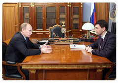 Prime Minister Vladimir Putin met with Igor Shchegolev, Minister of Telecommunications and Mass Communications