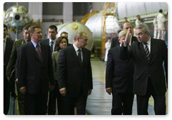 В.В.Путин посетил Государственный космический научно-производственный центр им. Хруничева в Москве
