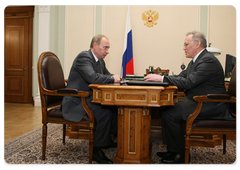 Vladimir Putin had a meeting with the President of the Russian Academy of Sciences, Yuri Osipov