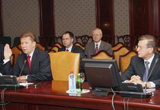 А.Б.Миллер и В.А.Зубков на заседании Совет директоров «Газпрома»