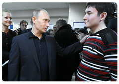 В.В. Путин посетил Подольский центра занятости населения