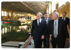 В.В.Путин посетил Центральный научно-исследовательский институт имени академика А.Н.Крылова, который занимается научными разработками в области судостроения