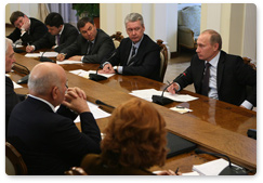В.В.Путин встретился с руководителями партии «Единая Россия»