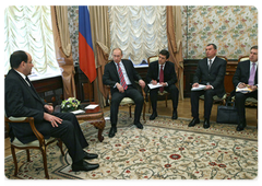 Prime Minister Vladimir Putin held the talks with Iraqi Prime Minister Nouri al-Maliki