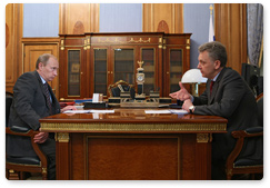 В.В.Путин провел рабочую встречу с министром энергетики РФ В.Б.Христенко