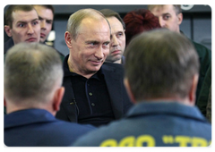В.В.Путин посетил Тверской вагоностроительный завод, где провел встречу с рабочими