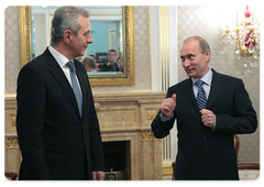 Председатель Правительства Российской Федерации В.В.Путин встретился с Премьер-министром земли Саксония (ФРГ) Станиславом Тиллихом