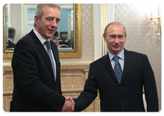 Prime Minister Vladimir Putin met with Stanislaw Tillich, Minister-President of Saxony, Germany