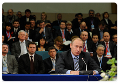 Prime Minister Vladimir Putin addressed the meeting of the SME Forum