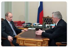 Prime Minister Vladimir Putin met with President of the Republic of Buryatia Vyacheslav Nagovitsyn