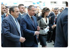 Премьер-министр Болгарии Сергей Станишев на открытии Болгарской национальной выставки в Москве